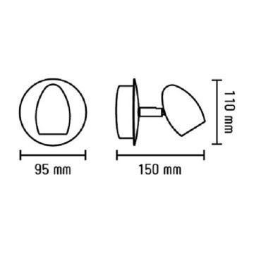 FARO 41120 - LED Nástěnné svítidlo ANTILA 1xLED/6W/230V