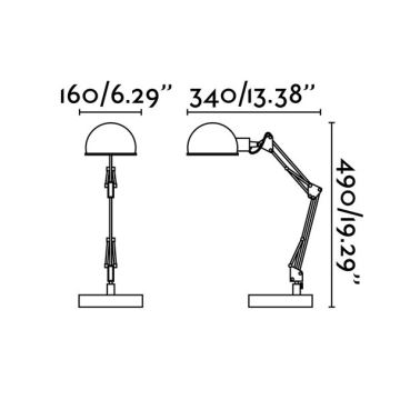 Faro 51909 - Stolní lampa BAOBAB 1xE14/11W/230V černá