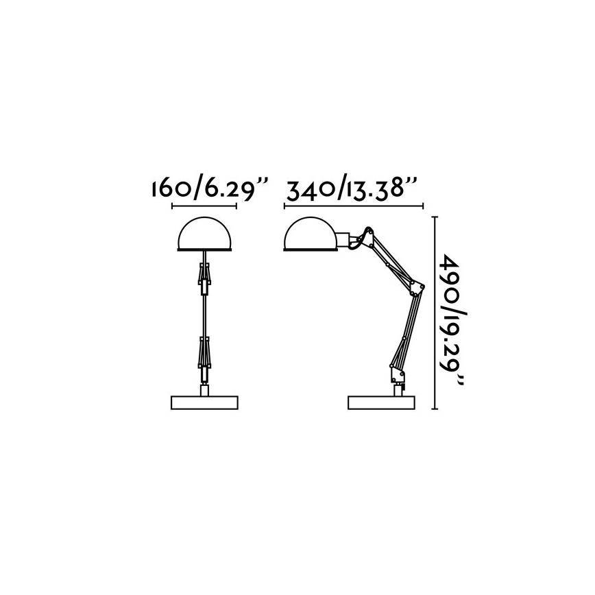 Faro 51909 - Stolní lampa BAOBAB 1xE14/11W/230V černá