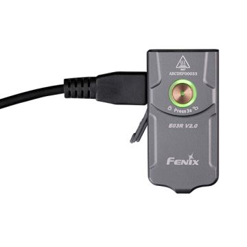Fenix E03RV20GREY - LED Nabíjecí svítilna LED/USB IP66 500 lm 30 h