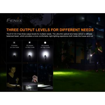 Fenix E12V20 - LED Svítilna LED/1xAA IP68 160 lm 70 h