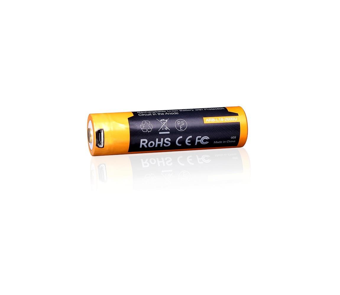 Fenix Fenix FE18650LI26USB - 1ks Nabíjecí baterie USB/3,6V 2600 mAh FE0031
