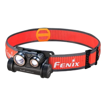 Fenix HM65RDTBLC - LED Nabíjecí čelovka LED/USB IP68 1500 lm 300 h černá/oranžová