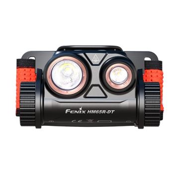 Fenix HM65RDTBLC - LED Nabíjecí čelovka LED/USB IP68 1500 lm 300 h černá/oranžová