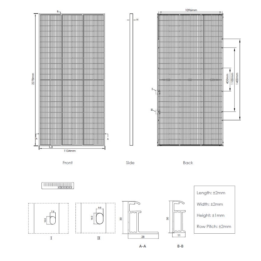 Fotovoltaický solární panel JINKO 580Wp IP68 Half Cut bifaciální