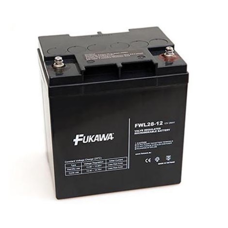 FUKAWA FWL 28-12 - Olověný akumulátor 12V/28Ah/závit M5