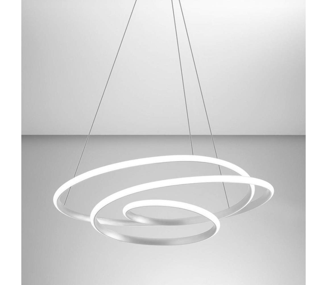 Gea Luce Gea Luce DIVA S G TITANIO- LED Stmívatelný lustr na lanku DIVA LED/44W/230V šedá 