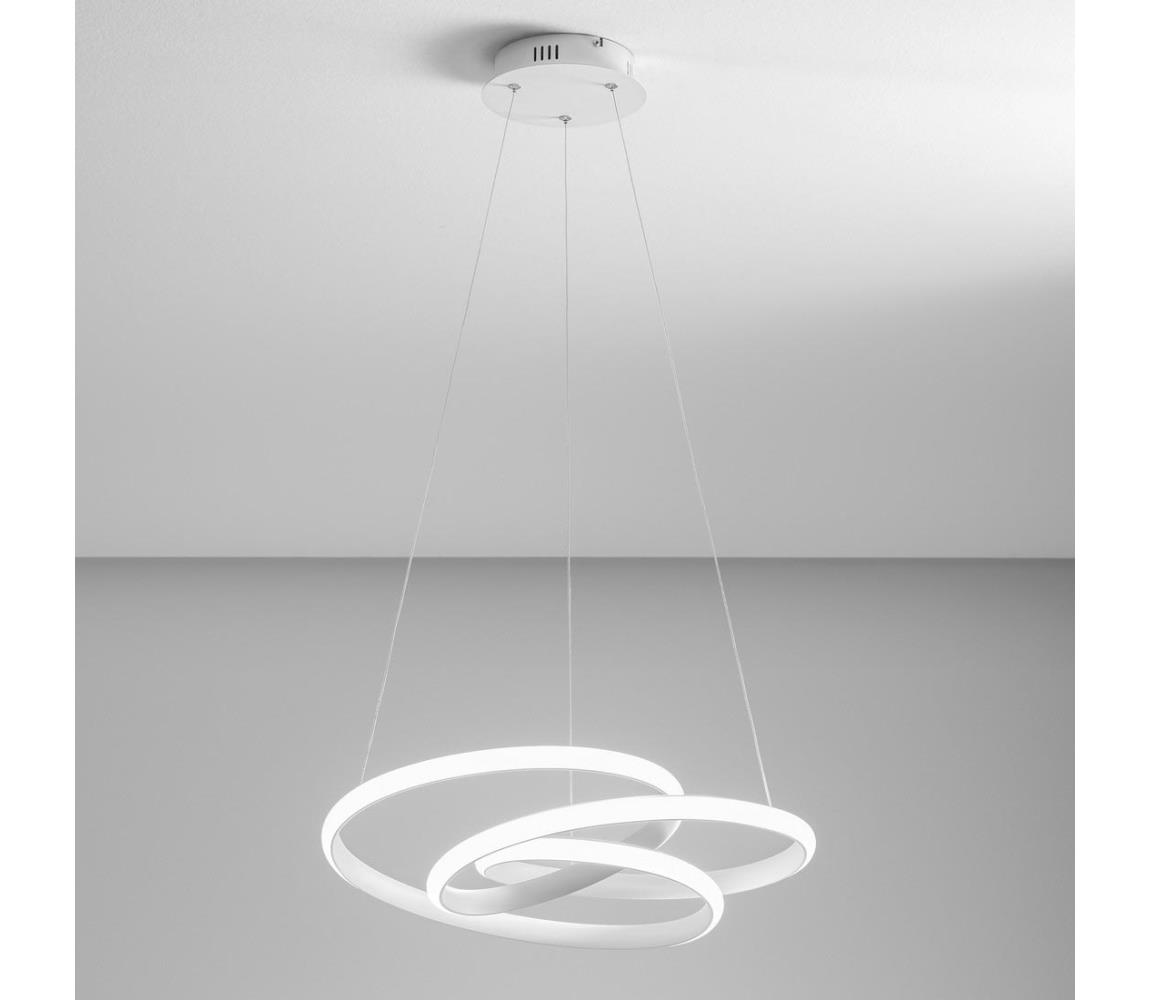 Gea Luce Gea Luce DIVA S P BIANCO - LED Stmívatelný lustr na lanku DIVA LED/43W/230V bílá FX0230