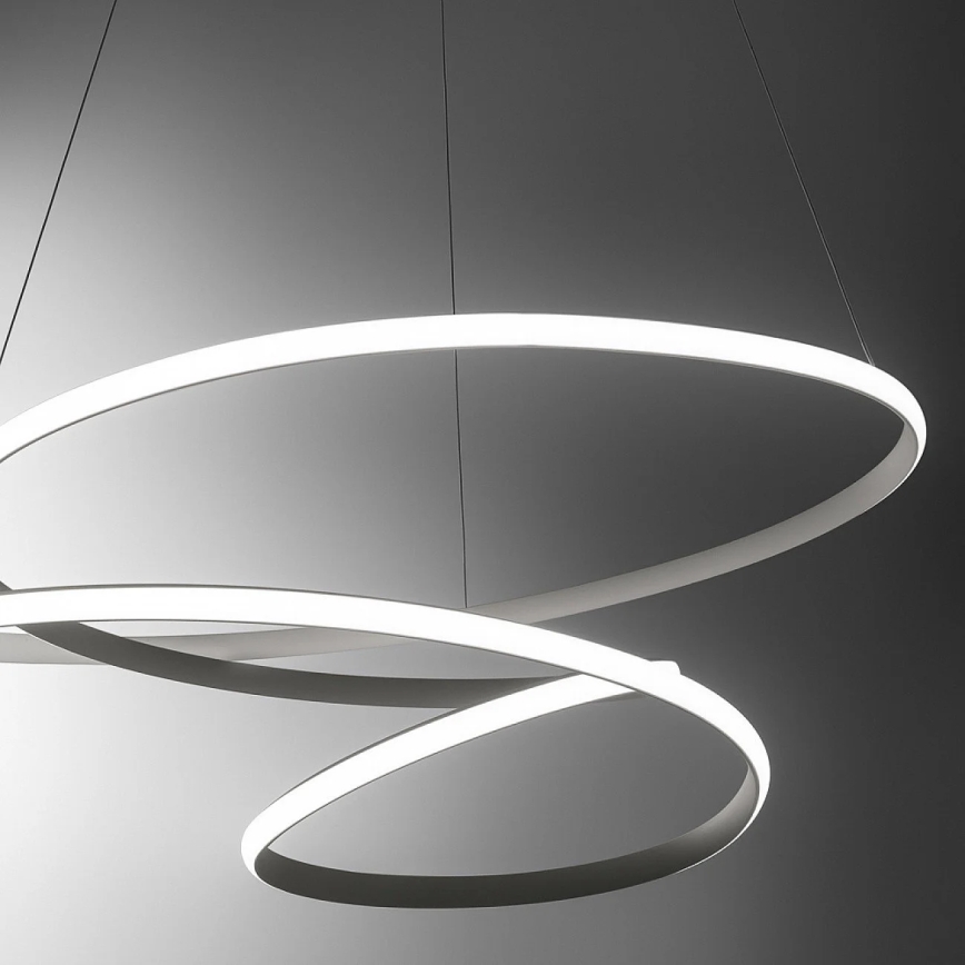 Gea Luce DIVA S/S TITANIO -  LED Stmívatelný lustr na lanku DIVA LED/80W/230V šedá