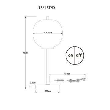 Globo - Stolní lampa 1xE14/40W/230V chrom