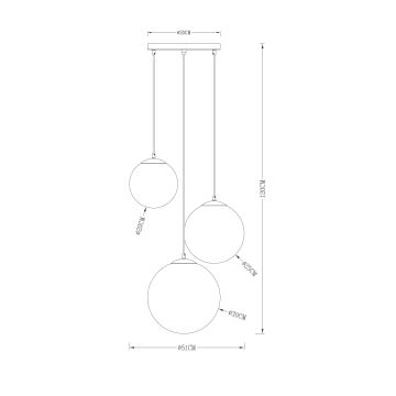 Globo - Lustr na lanku 3xE27/40W/230V