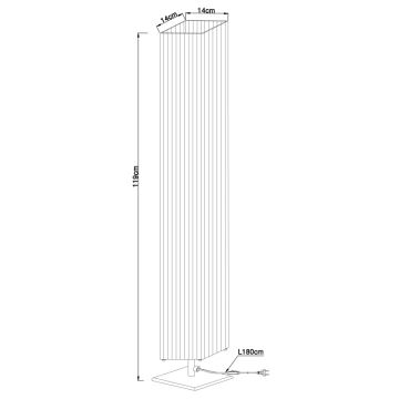 Globo - Stojací lampa 2xE27/40W/230V