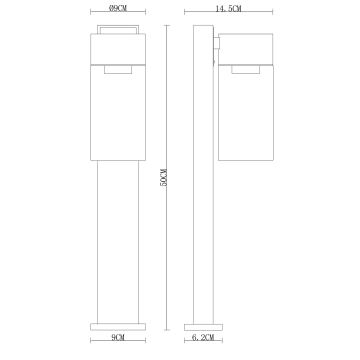 Globo - Venkovní lampa 1xE27/40W/230V 50 cm IP44