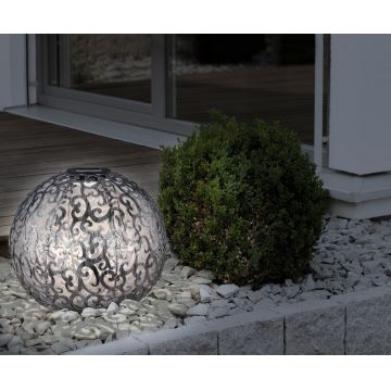 Globo - LED Solární svítidlo LED/0,06W/1,2V stříbrná IP44 285x400 mm