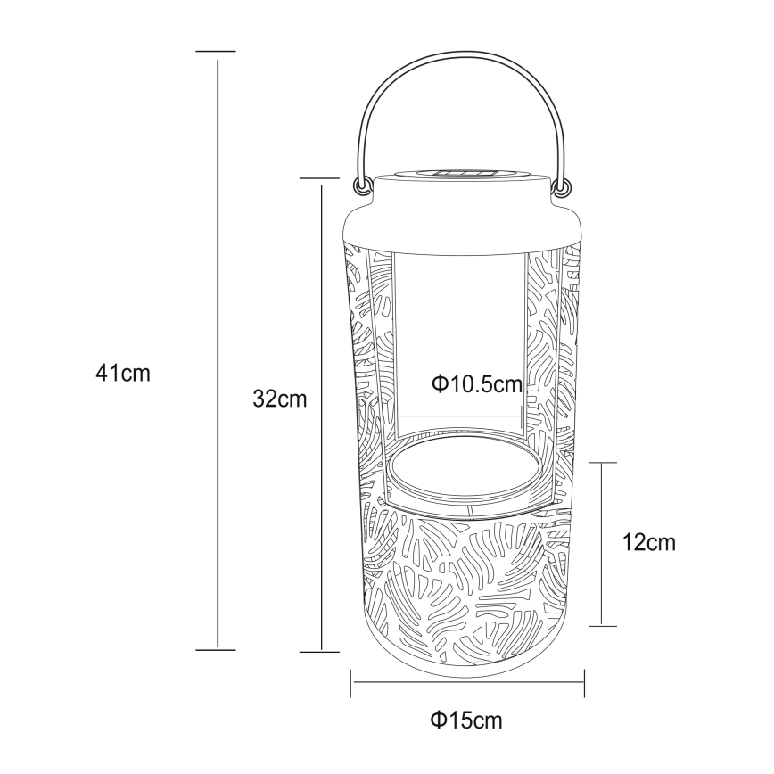 Globo - LED Solární svítidlo LED/0,06W/3V 3000K IP44