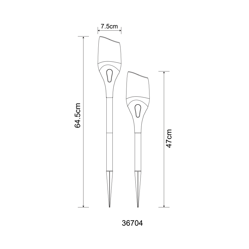 Globo - LED Solární svítidlo LED/2,4W/3V 1600K IP44