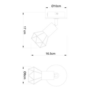 Globo - Nástěnné bodové svítidlo 1xE14/40W/230V