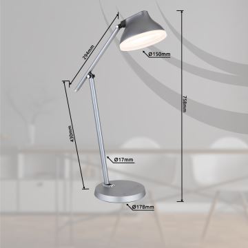 Globo - LED Stmívatelná dotyková stolní lampa LED/8W/230V