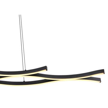 Globo - LED Lustr na lanku LED/35W/230V černá