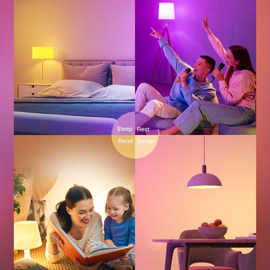 Govee - LED RGBWW Žárovka Smart E27/12W/230V 2700-6500K Wi-Fi