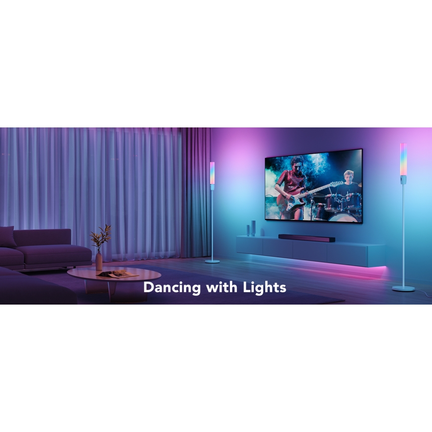 Govee - LED Stmívatelná stojací lampa CYLINDER SMART RGBICWW 2200-6500K