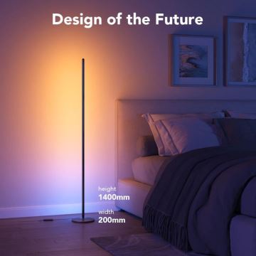 Govee - RGBICW Smart Corner Floor Lamp Wi-Fi