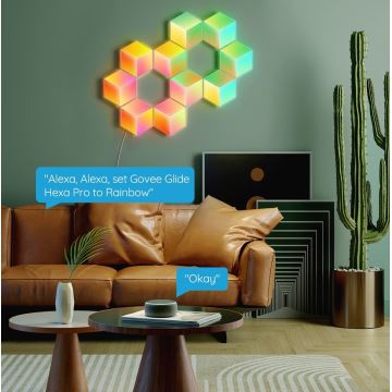 Govee - SADA 10x LED Svítidlo Glide Hexa Pro LED Smart RGBIC Wi-Fi