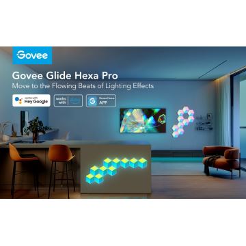 Govee - SADA 10x LED Svítidlo Glide Hexa Pro LED Smart RGBIC Wi-Fi