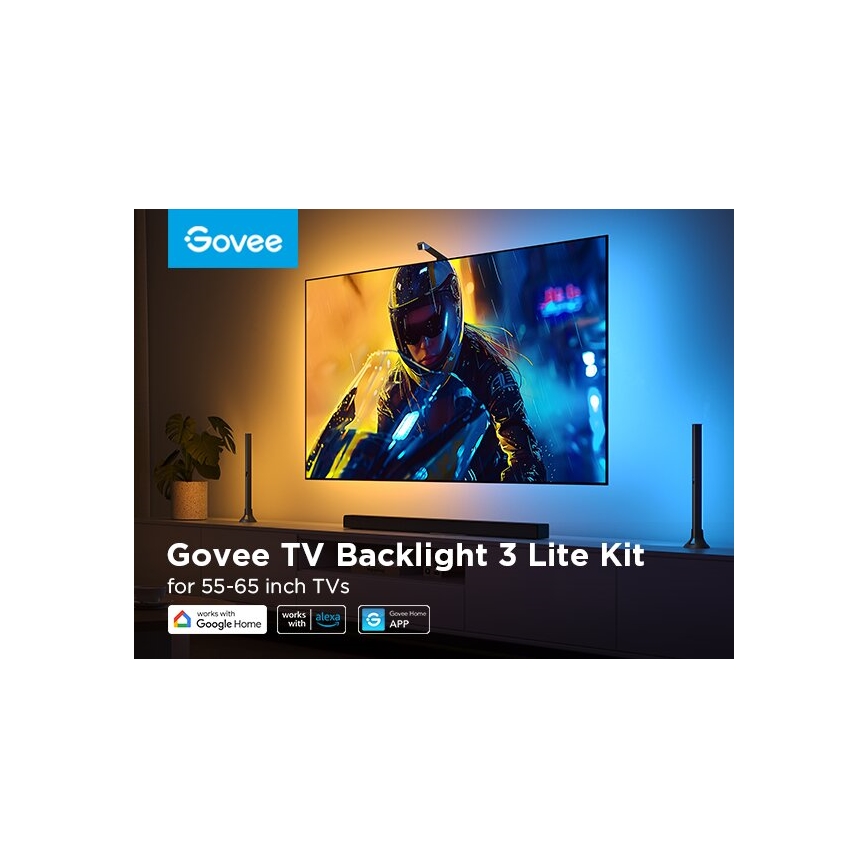 Govee - SADA 2x Backlight TV 55-65" SMART LED podsvícení RGBICW Wi-Fi