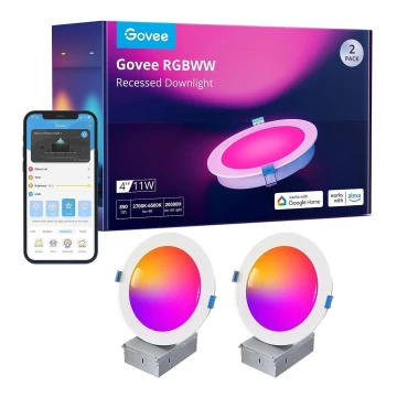 Govee - SADA 2x LED RGBWW Podhledové svítidlo LED/11W/230V Smart 2700-6500K