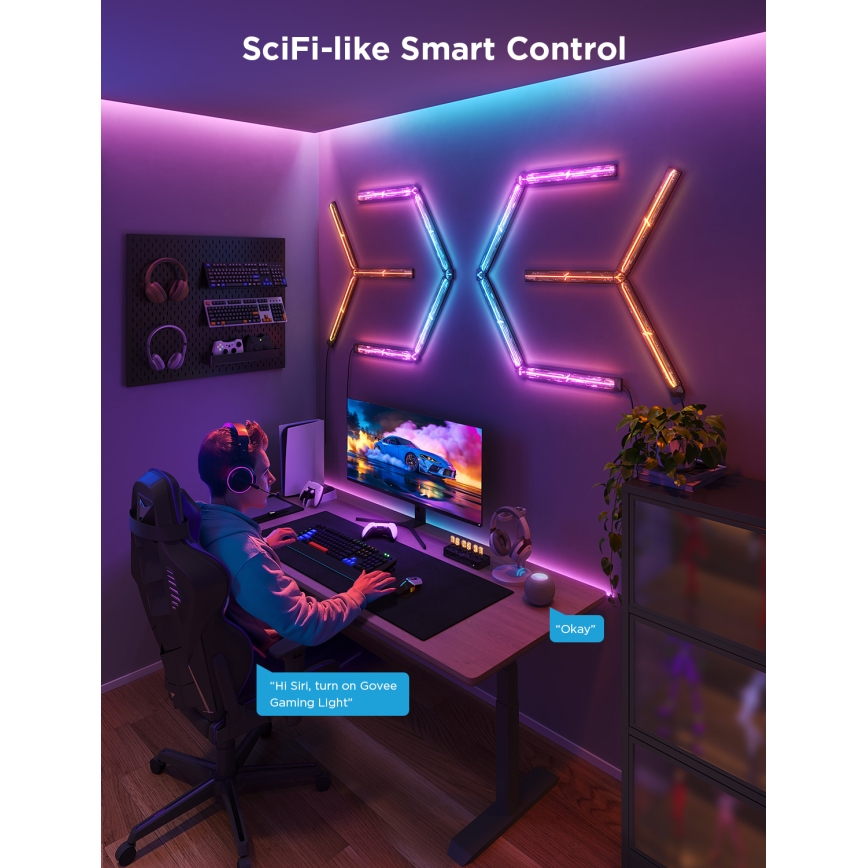 Govee - Smart Gaming (4+1) nástěnné svítidlo RGBIC Wi-Fi