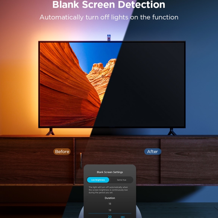 Govee - TV Backlight 3 Lite TV 55-65" SMART LED podsvícení RGBICW Wi-Fi IP67 + dálkové ovládání