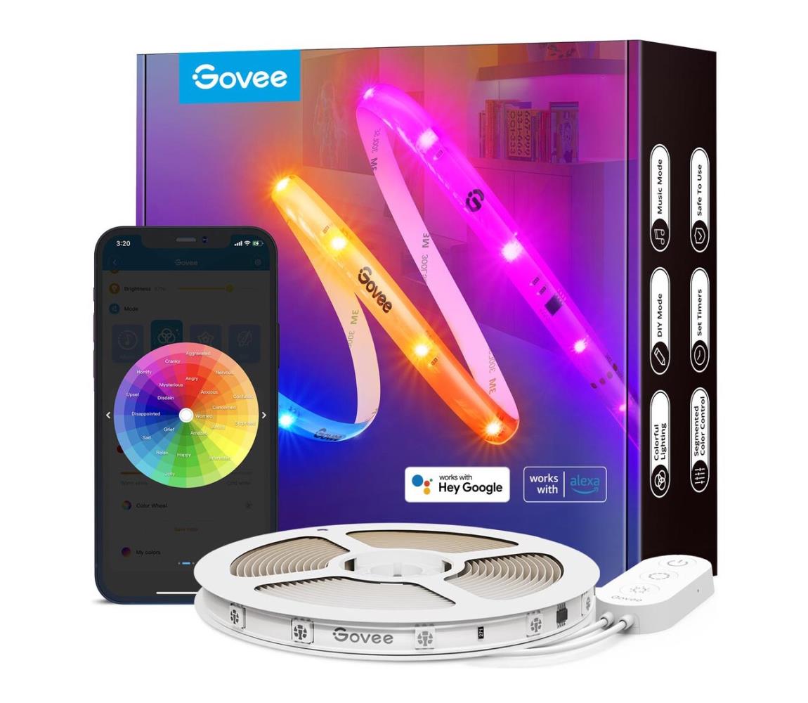 Govee Govee - Wi-Fi RGBIC Smart PRO LED pásek 10m - extra odolný 