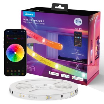 Govee - Wi-Fi RGBICW Smart PRO LED pásek 5m MATTER  - extra odolný