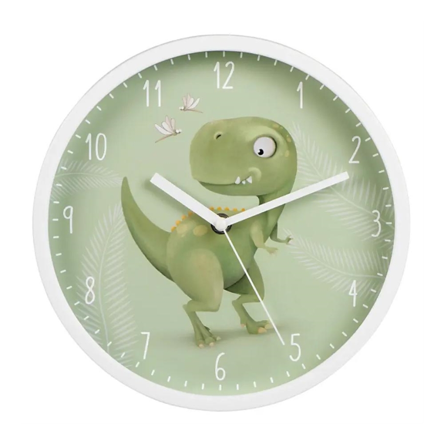 Hama - Dětské nástěnné hodiny 1xAA dinosaurus