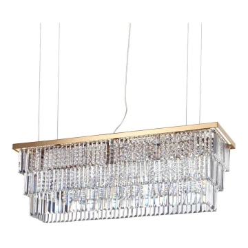 Ideal Lux - Křišťálový lustr na lanku MARTINEZ 8xE14/40W/230V