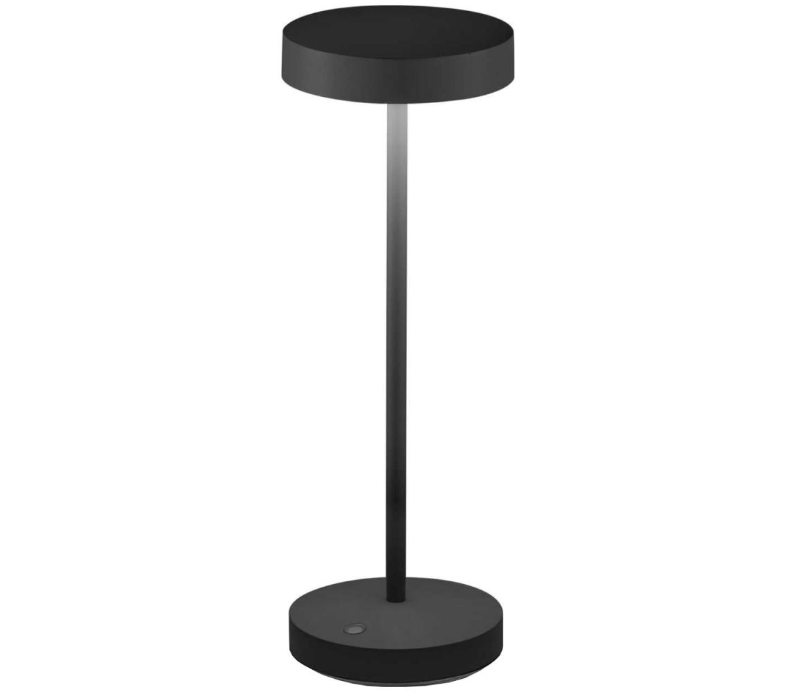 Ideal Lux Ideal Lux - LED Dotyková nabíjecí lampa TOFFEE LED/2W/5V IP54 černá ID328614