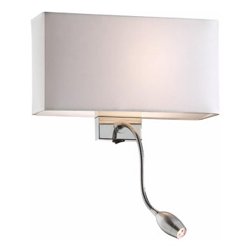 Ideal Lux - LED Flexibilní nástěnná lampa HOTEL 1xE27/60W + LED/1,5W/230V