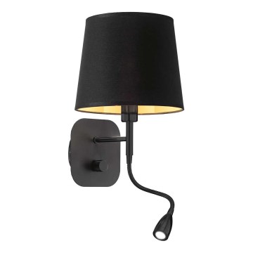 Ideal Lux - LED Flexibilní nástěnná lampa NORDIK 1xE14/40W + LED/1,5W/230V