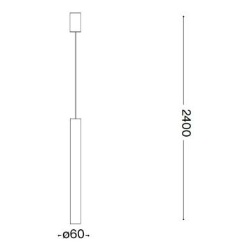 Ideal Lux - LED Lustr na lanku 1xGU10/7W/230V CRI90 měděná
