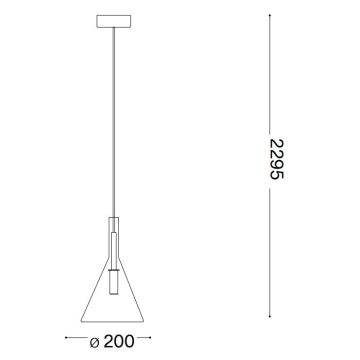 Ideal Lux - LED Lustr na lanku EMPIRE 1xG9/3W/230V