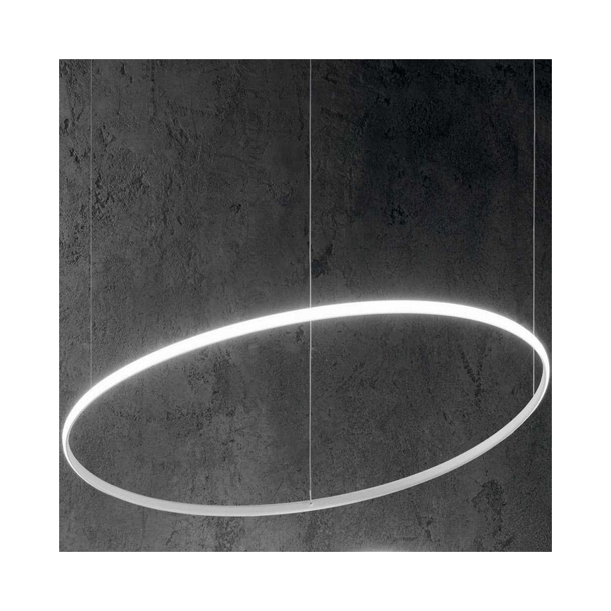 Ideal Lux - LED Lustr na lanku HULAHOOP LED/46W/230V pr. 100 cm bílá