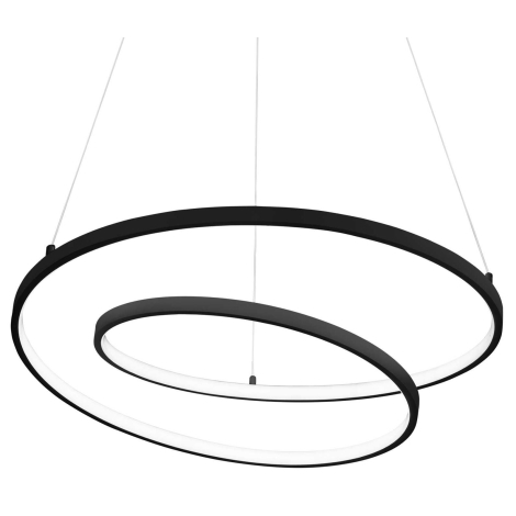 Ideal Lux - LED Lustr na lanku OZ LED/55W/230V pr. 80 cm černá
