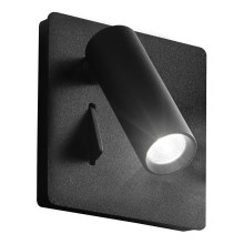 Ideal Lux - LED Nástěnné bodové svítidlo LITE LED/3W/230V černá
