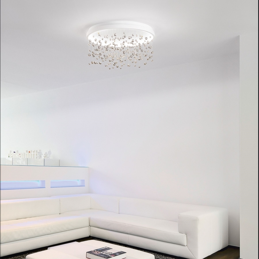 Ideal Lux - LED Stmívatelný přisazený lustr ARMONY LED/77W/230V pr. 75 cm