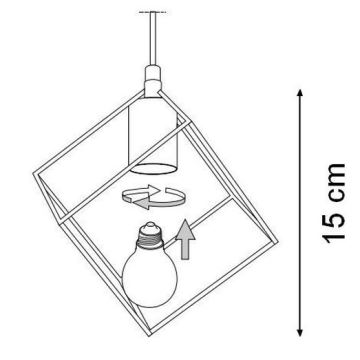 Ideal Lux - Lustr na lanku ICE 5xE27/60W/230V