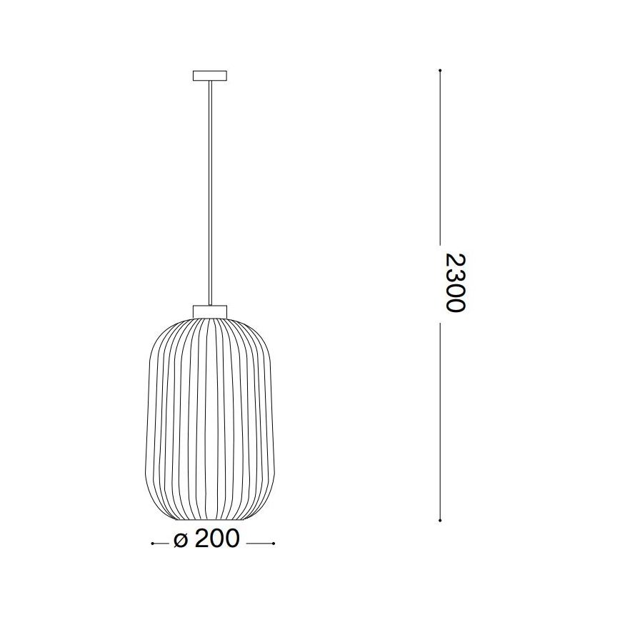 Ideal Lux - Lustr na lanku MINT 1xE27/60W/230V pr. 20 cm čirá