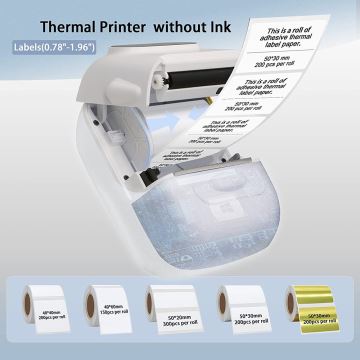 Digitální tiskárna štítků USB-C + samolepící etikety 40x30mm