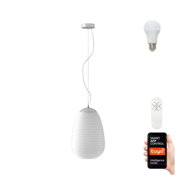 Immax NEO 07066L - LED RGBW Stmívatelný lustr COCONO 1xE27/8,5W/100-240V 24 cm Tuya + dálkové ovládání 