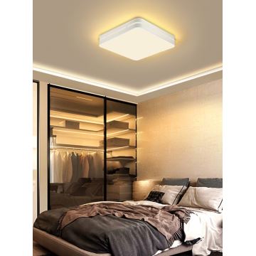 Immax NEO 07155-W30 - LED Stmívatelné stropní svítidlo NEO LITE PERFECTO LED/24W/230V Wi-Fi Tuya bílá + dálkové ovládání